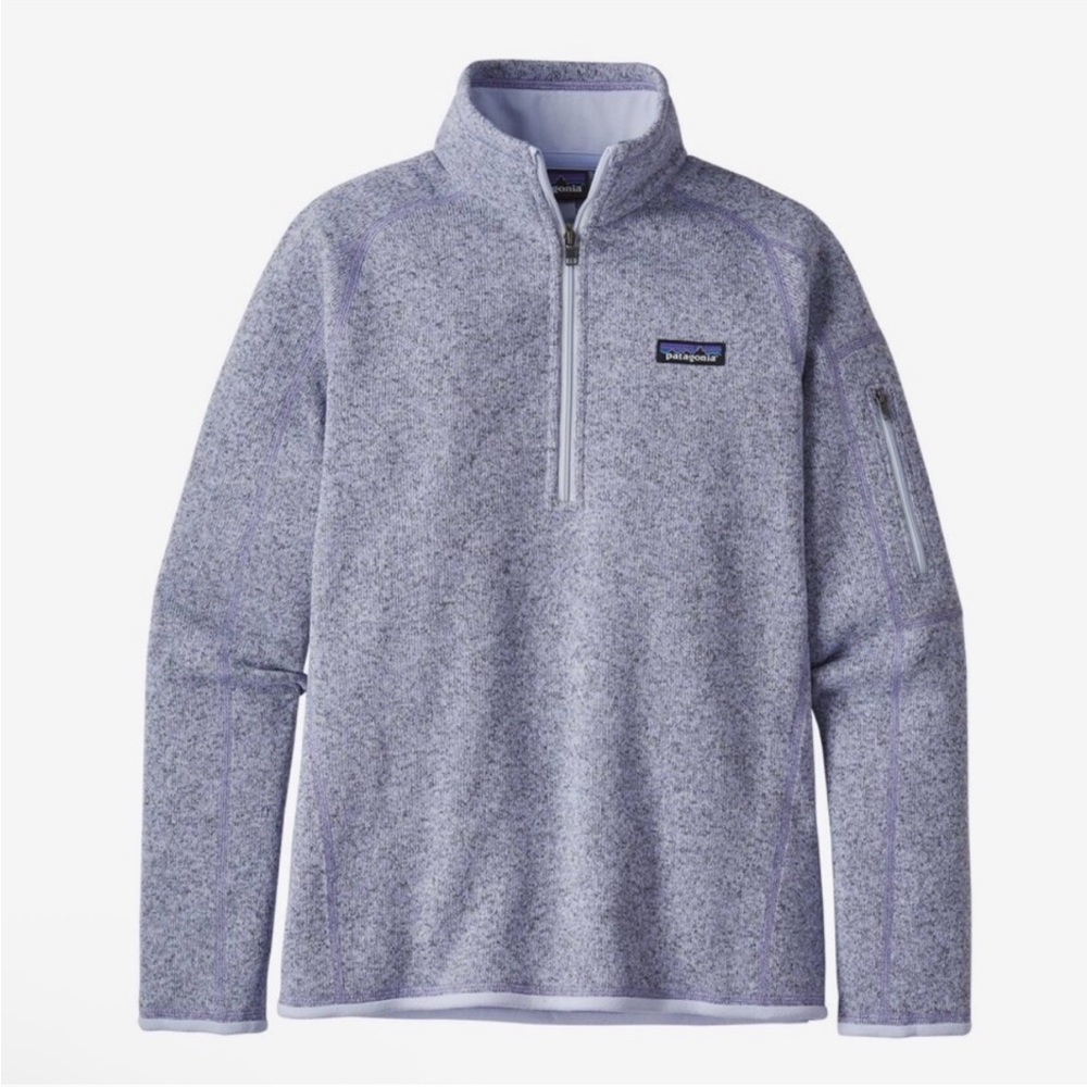 Patagonia Better Sweater Womens XS Quarter Zip Purple Hike Pullover Outdoor